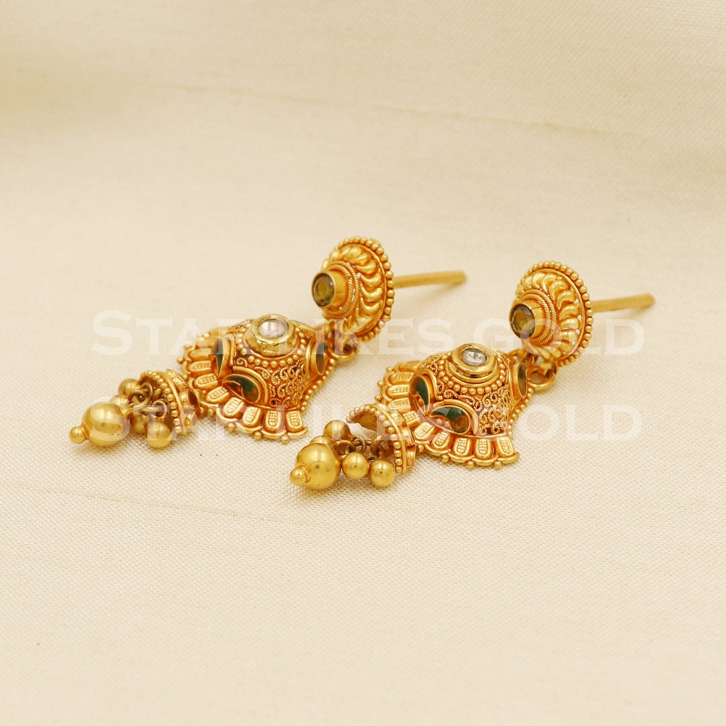 22k 22 karat gold Dangle earrings, PR1311