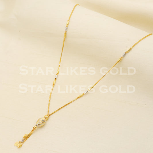 22k 22KT GOLD chain necklace Handmade fine Jewelry, PR1323