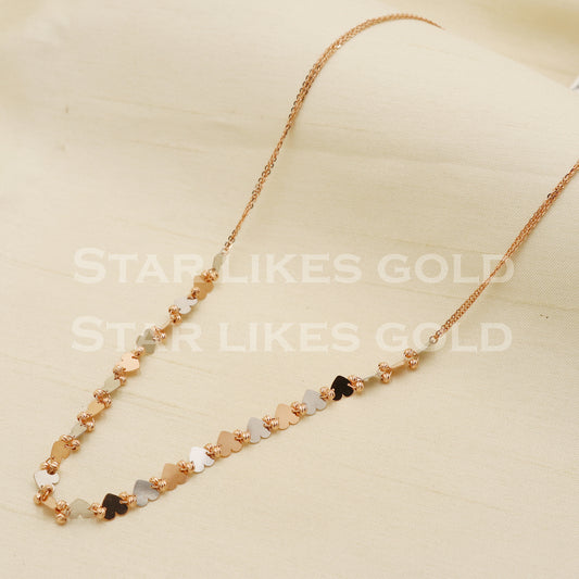18k 18KT GOLD chain necklace Handmade fine Jewelry, PR1332