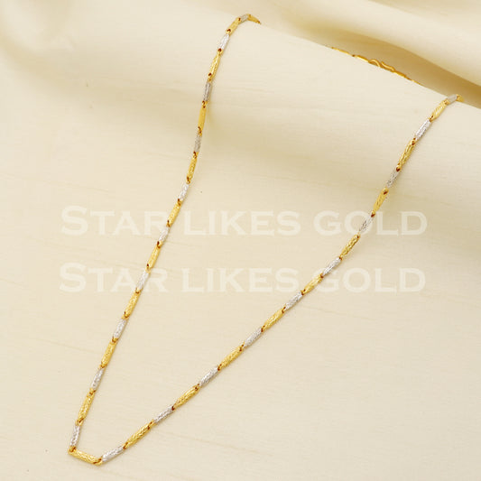 Beautiful 22k 22KT GOLD chain necklace Handmade fine Jewelry, PR1343