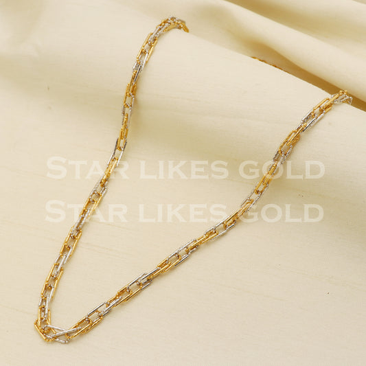 Beautiful 22k 22KT GOLD chain necklace Handmade fine Jewelry, PR1345
