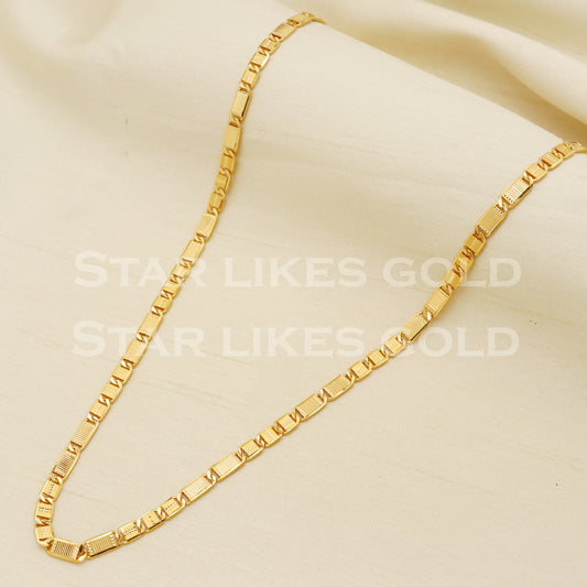 Beautiful 22k 22KT GOLD chain necklace Handmade fine Jewelry, PR1348