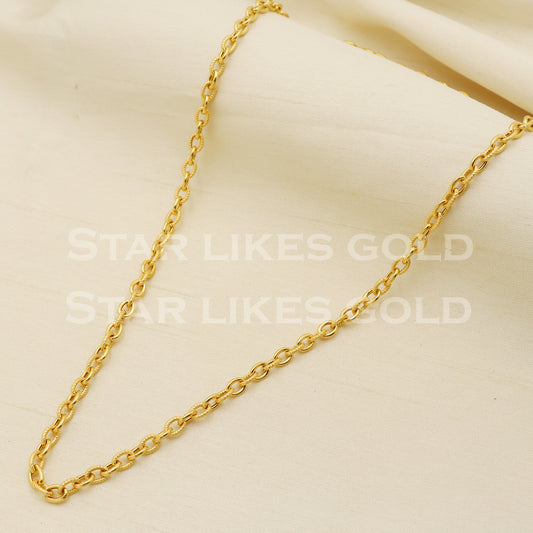 Beautiful 22k 22KT GOLD chain necklace Handmade fine Jewelry, PR1349