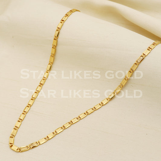 Beautiful 22k 22KT GOLD chain necklace Handmade fine Jewelry, PR1350