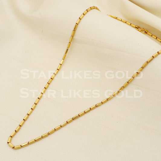Beautiful 22k 22KT GOLD chain necklace Handmade fine Jewelry, PR1353