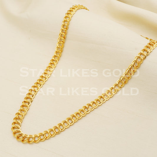 22k 22KT GOLD chain necklace Handmade fine Jewelry, PR1359