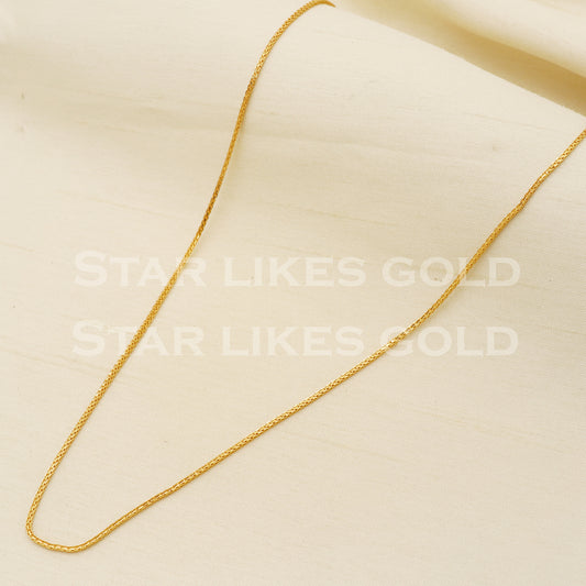 22k 22KT GOLD chain necklace Handmade fine Jewelry, PR1361