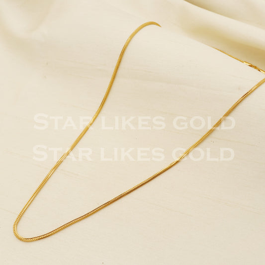 22k 22KT GOLD chain necklace Handmade fine Jewelry, PR1363