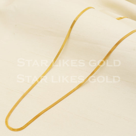 22k 22KT GOLD chain necklace Handmade fine Jewelry, PR1365