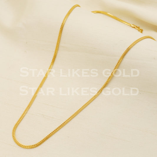 22k 22KT GOLD chain necklace Handmade fine Jewelry, PR1367
