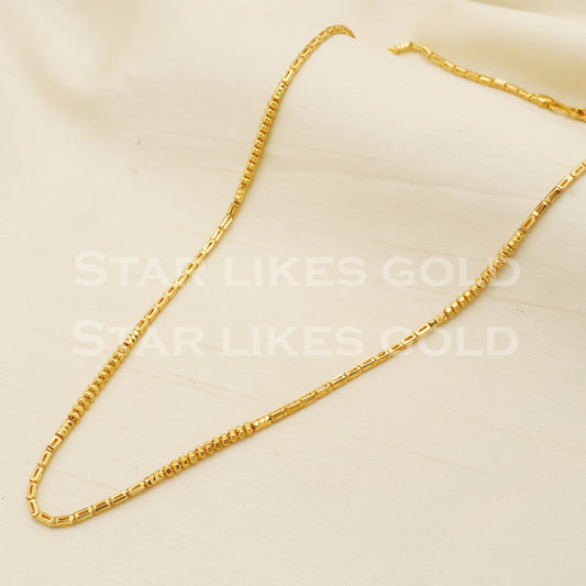 22k 22KT GOLD chain necklace Handmade fine Jewelry, PR1368