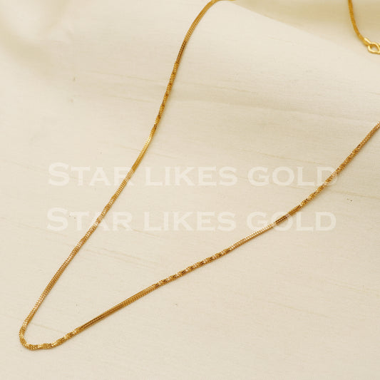 22k 22KT GOLD chain necklace Handmade fine Jewelry, PR1369
