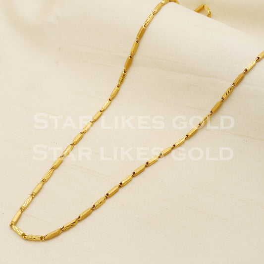 22k 22KT GOLD chain necklace Handmade fine Jewelry, PR1371