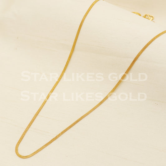 22k 22KT GOLD chain necklace Handmade fine Jewelry, PR1372