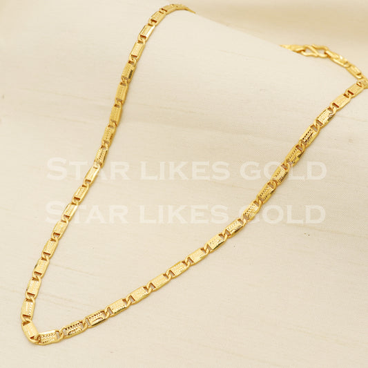 22k 22KT GOLD Yellow Gold chain necklace Handmade fine Jewelry, PR1380