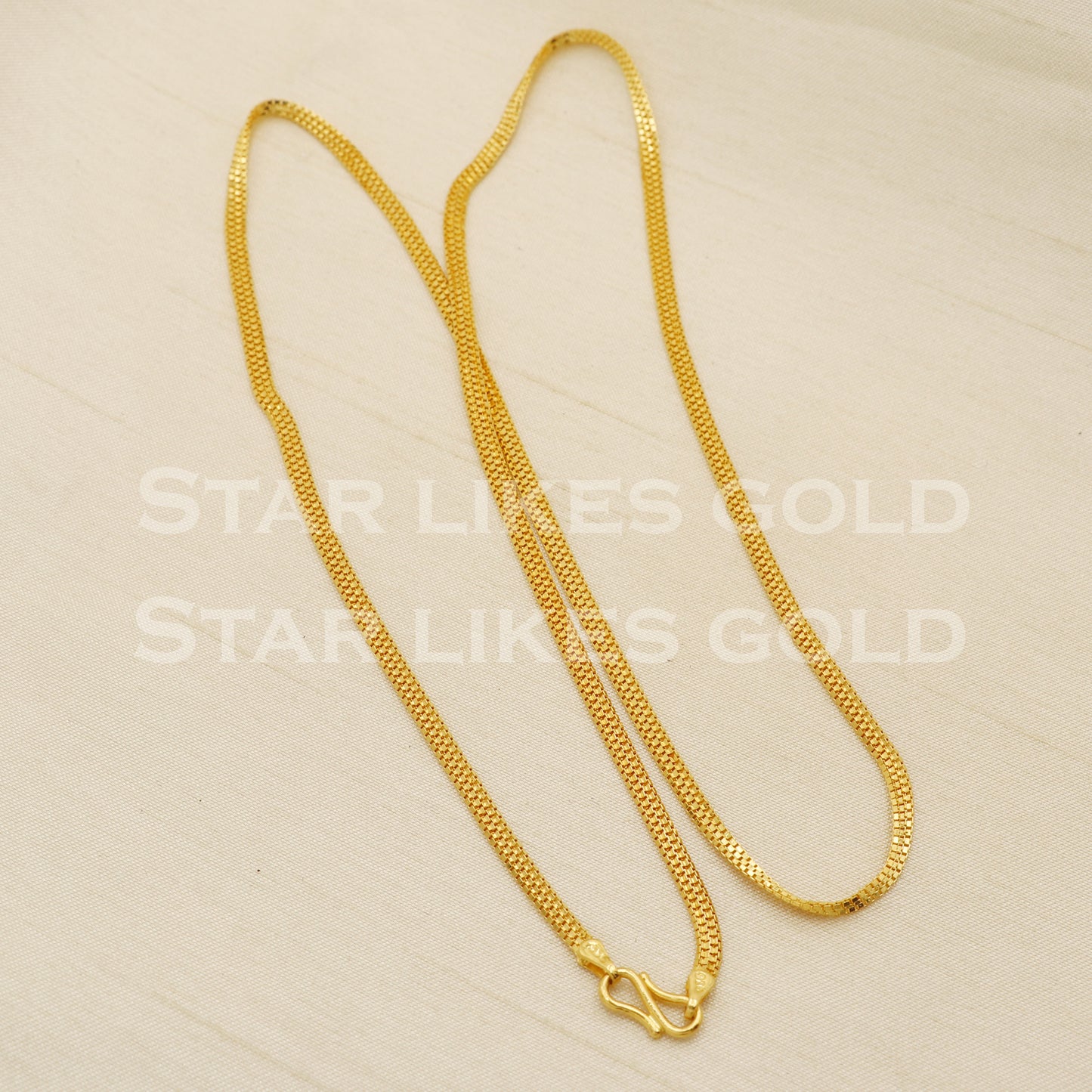 22k 22KT GOLD Yellow Gold chain necklace Handmade fine Jewelry, PR1381