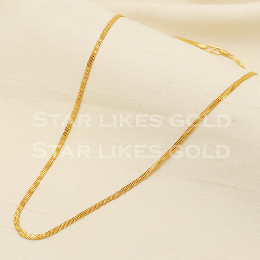 22k 22KT GOLD Yellow Gold chain necklace Handmade fine Jewelry, PR1383