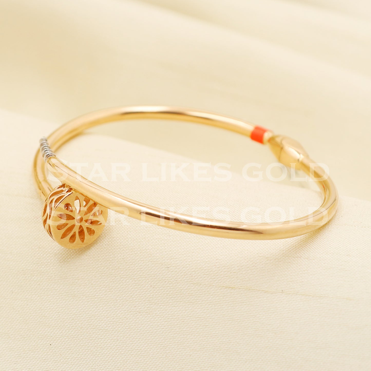 18 karat 18k gold bangle bracelet jewelry, PR1401