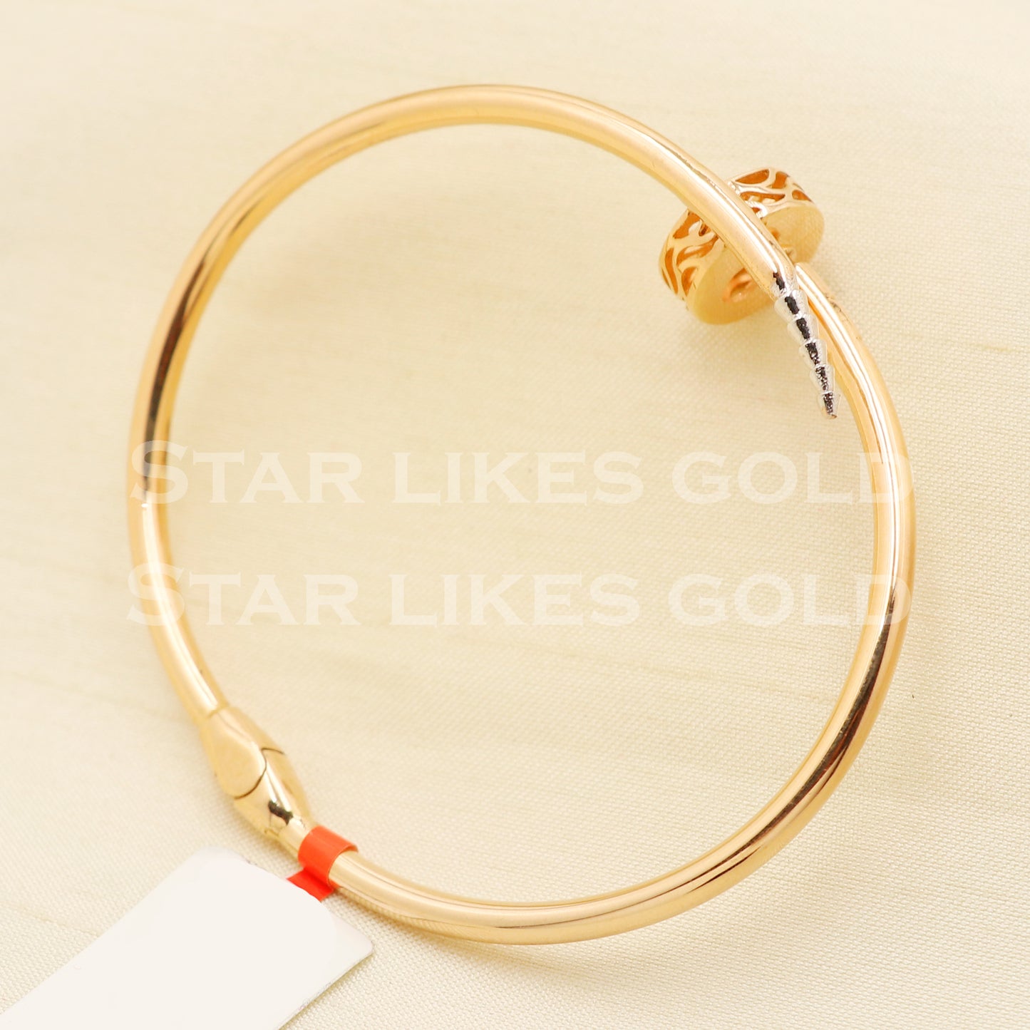 18 karat 18k gold bangle bracelet jewelry, PR1401