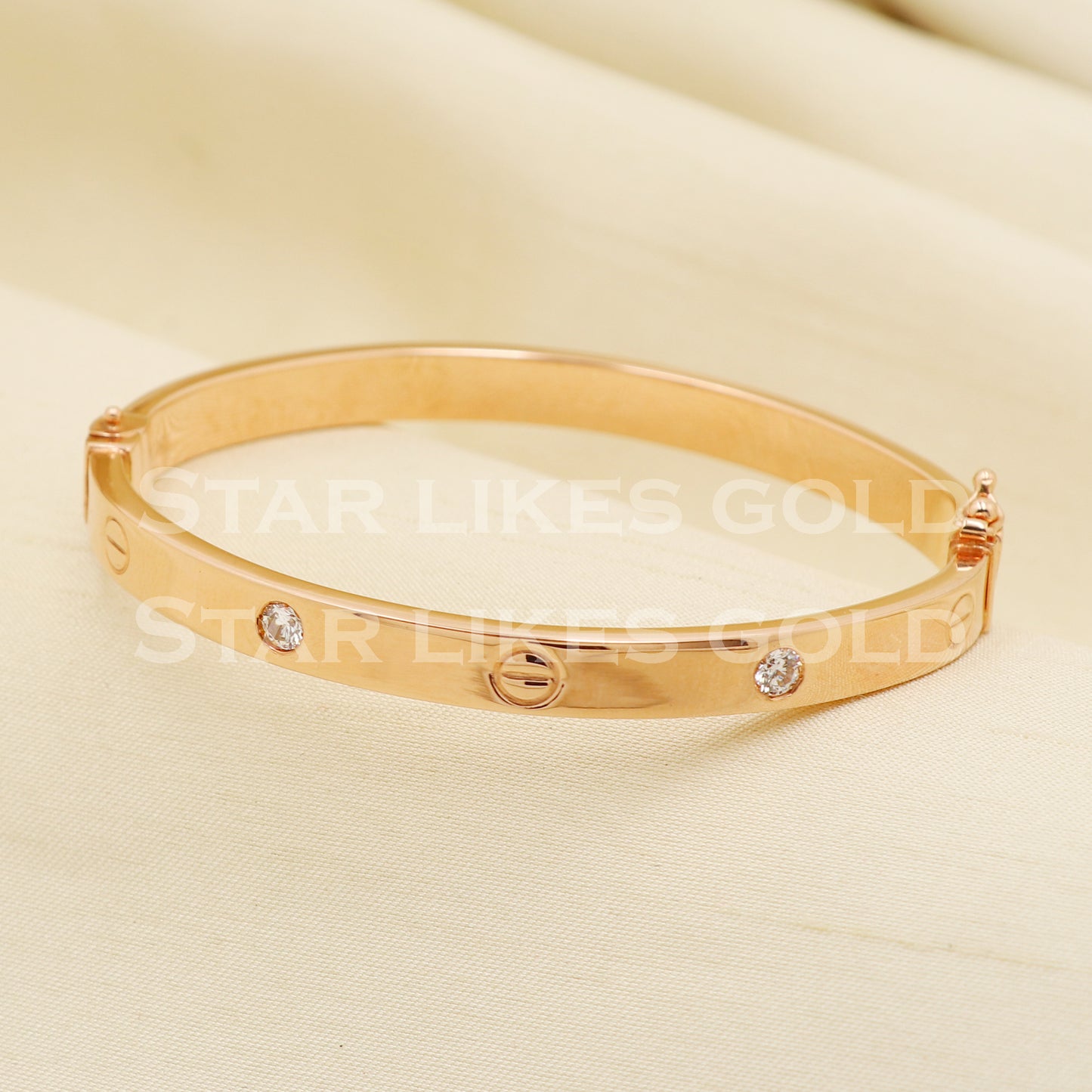 18 karat 18k gold bangle bracelet jewelry, PR1402