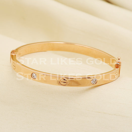 18 karat 18k gold bangle bracelet jewelry, PR1402