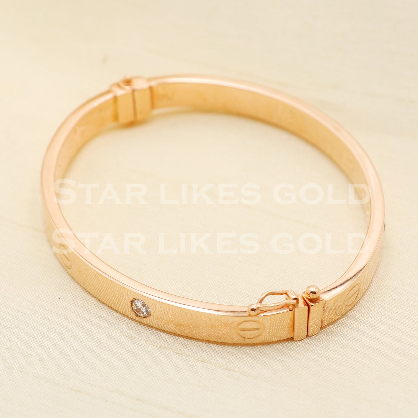 18 karat 18k gold bangle bracelet jewelry, PR1402