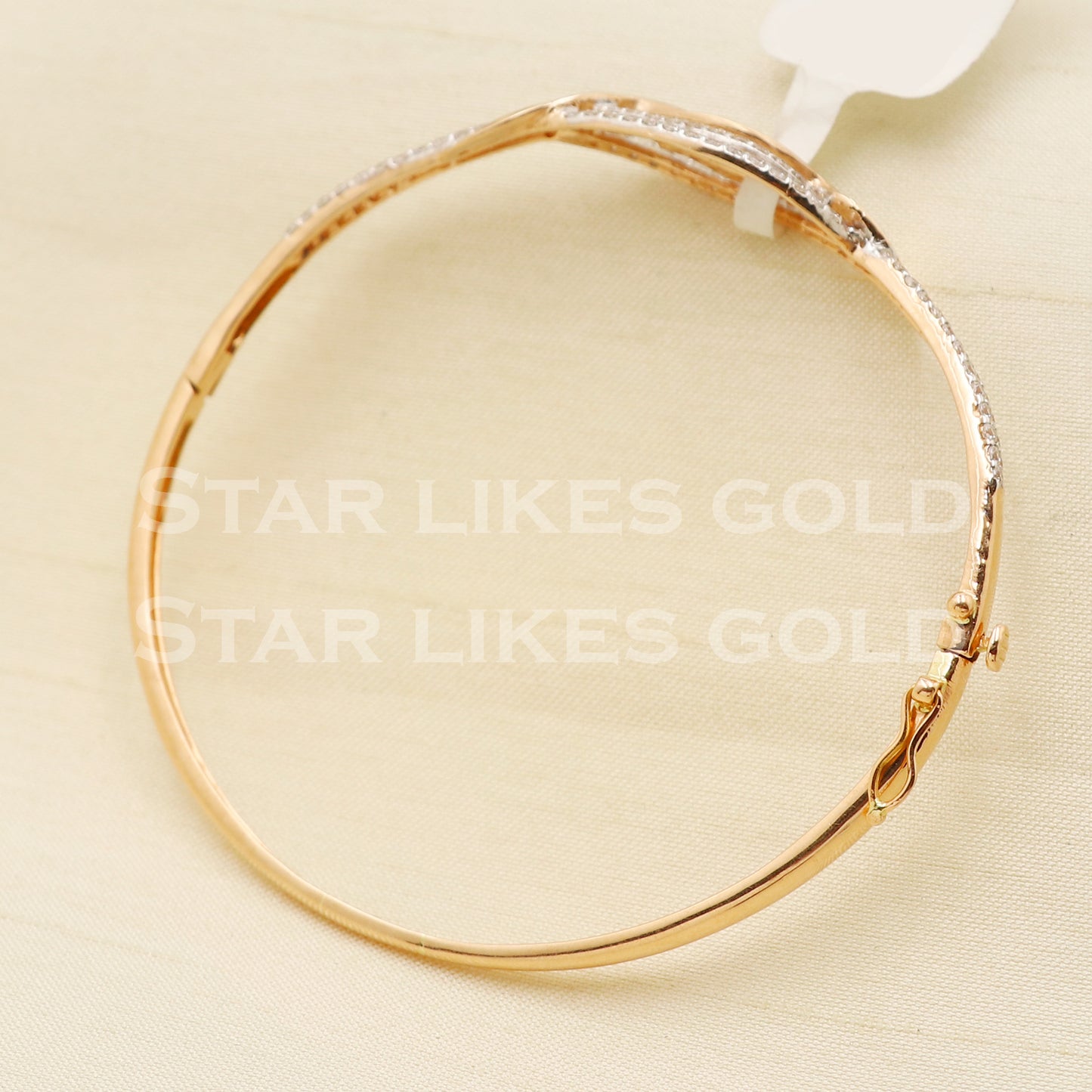 18 karat 18k gold bangle bracelet jewelry, PR1403