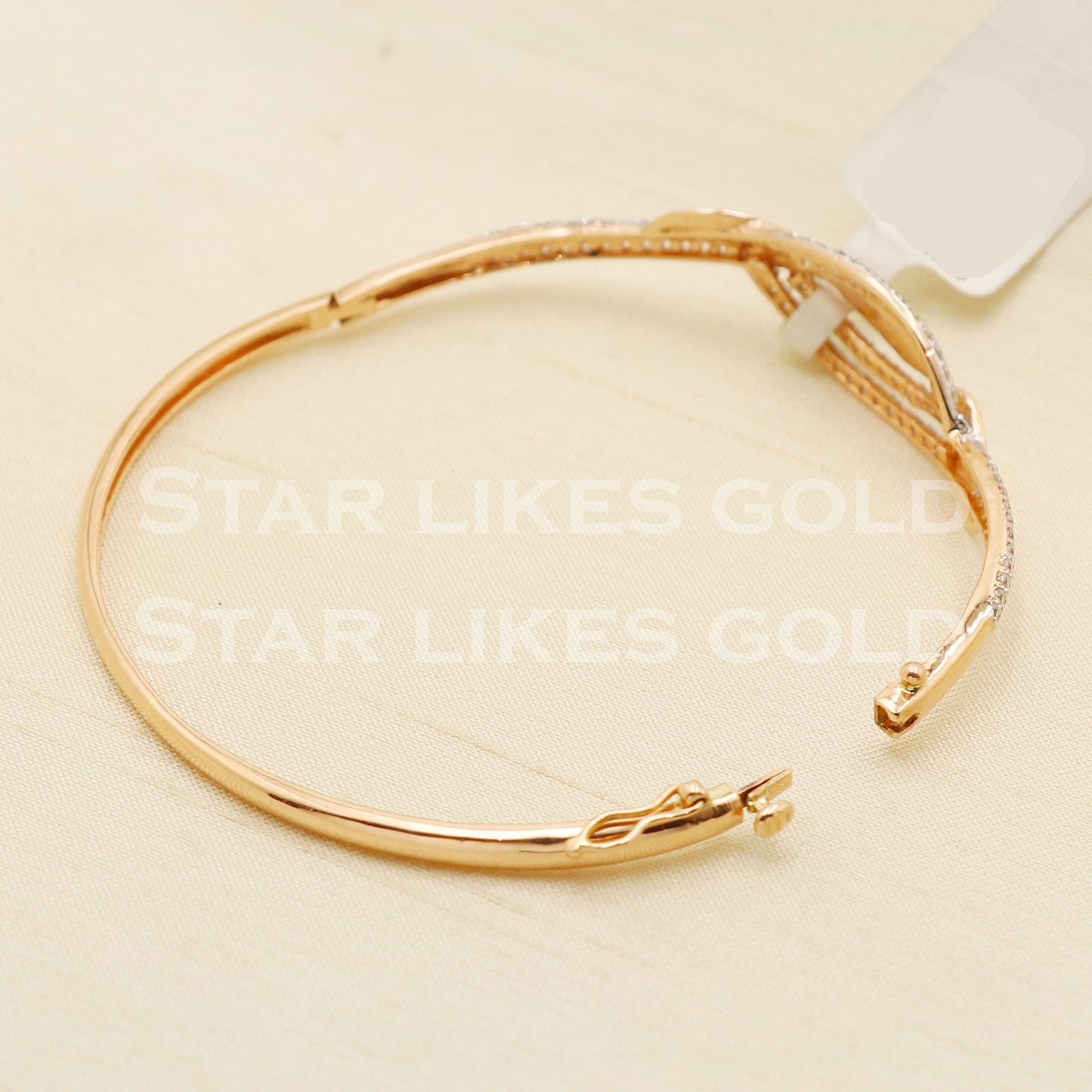 18 karat 18k gold bangle bracelet jewelry, PR1403