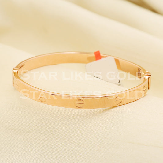 18 karat 18k gold bangle bracelet jewelry, PR1405