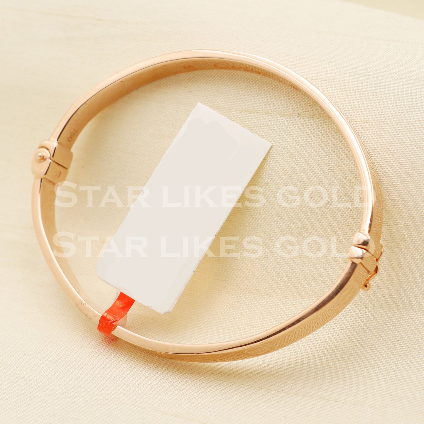 18 karat 18k gold bangle bracelet jewelry, PR1405