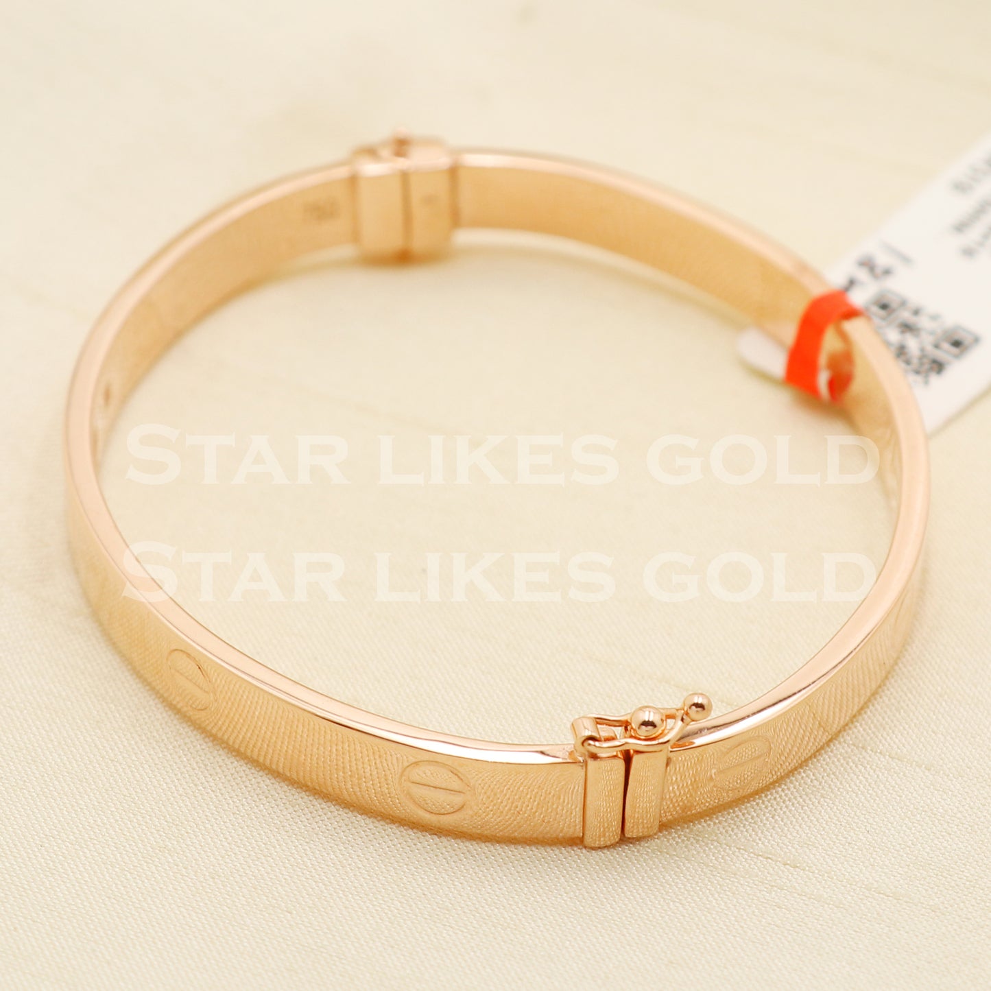 18 karat 18k gold bangle bracelet jewelry, PR1405