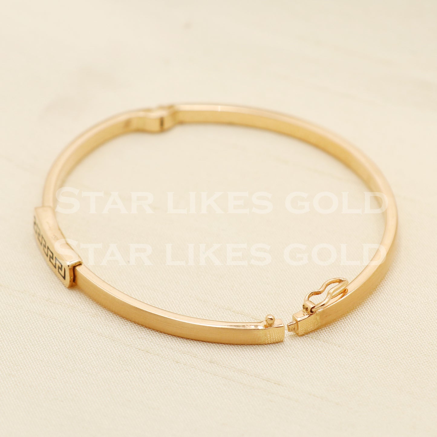 18 karat 18k gold bangle bracelet jewelry, PR1407
