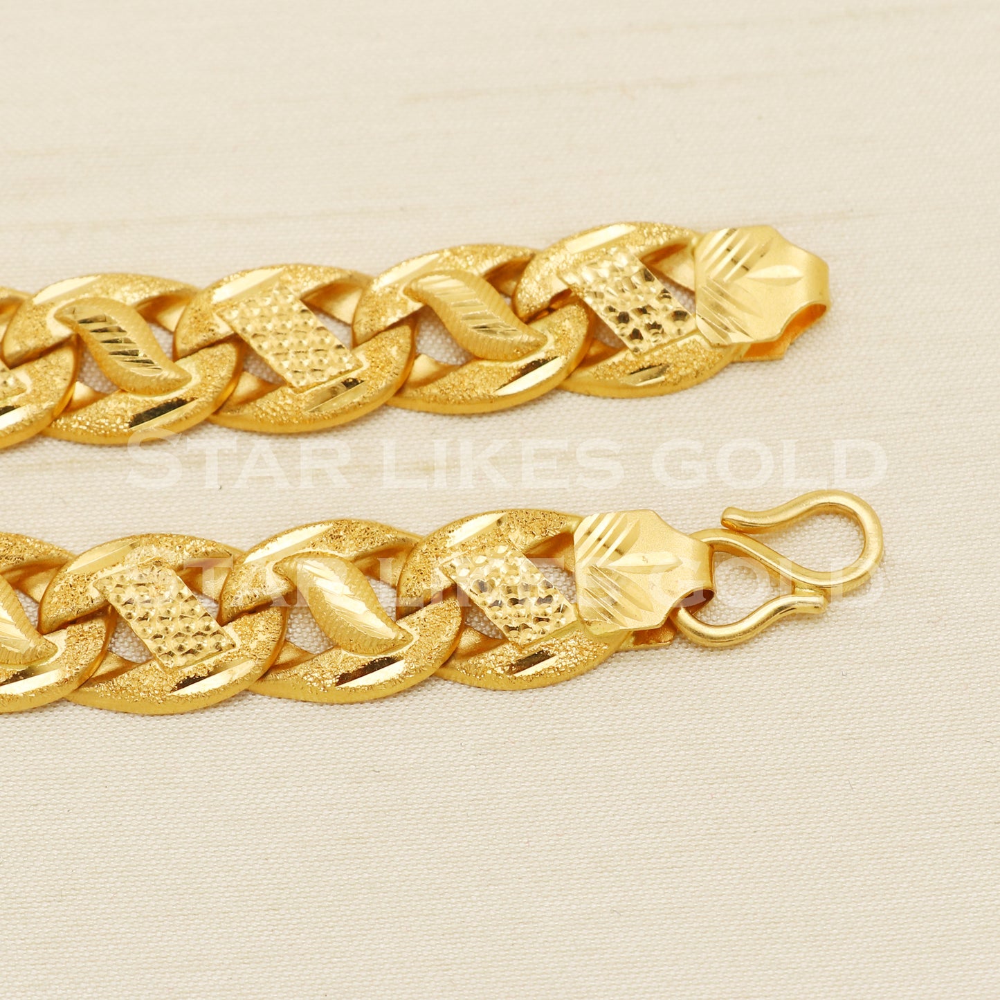 Handmade Indian 22 karat 22k gold Mens bracelet jewelry, PR1441