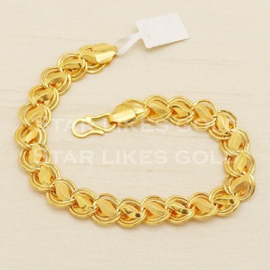 Handmade Indian 22 karat 22k gold Mens bracelet jewelry, PR1443