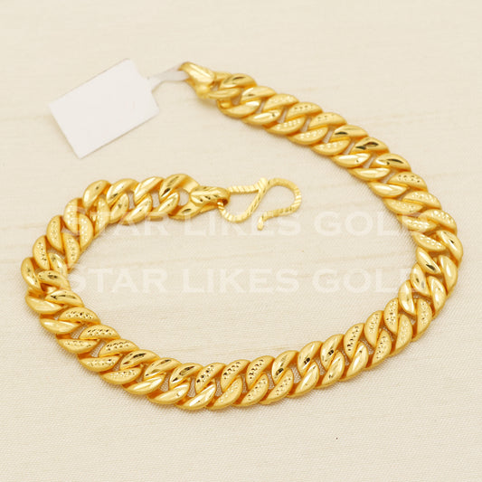 Handmade Indian 22 karat 22k gold Mens bracelet jewelry, PR1444