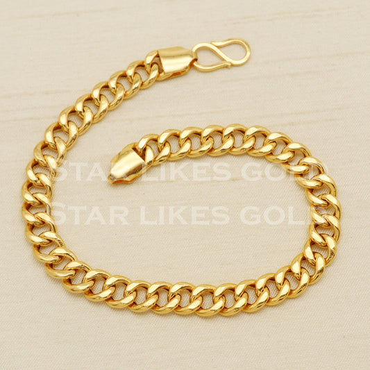 Handmade Indian 22 karat 22k gold Mens bracelet jewelry, PR1450