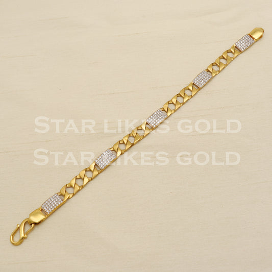 Hallmarked 22 karat 22k gold bracelet Indian Handmade jewelry, PR1456