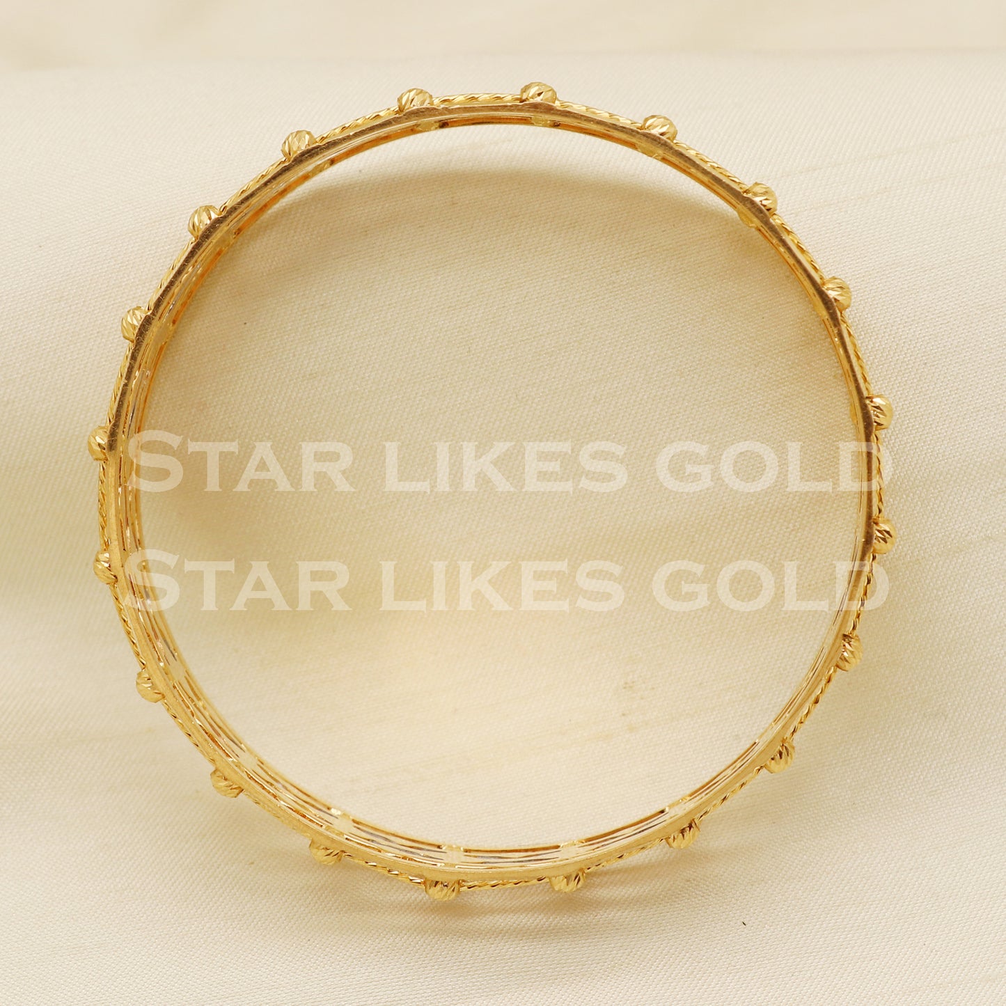 22 karat 22k gold Handmade Bangle Bracelet jewelry, PR1478