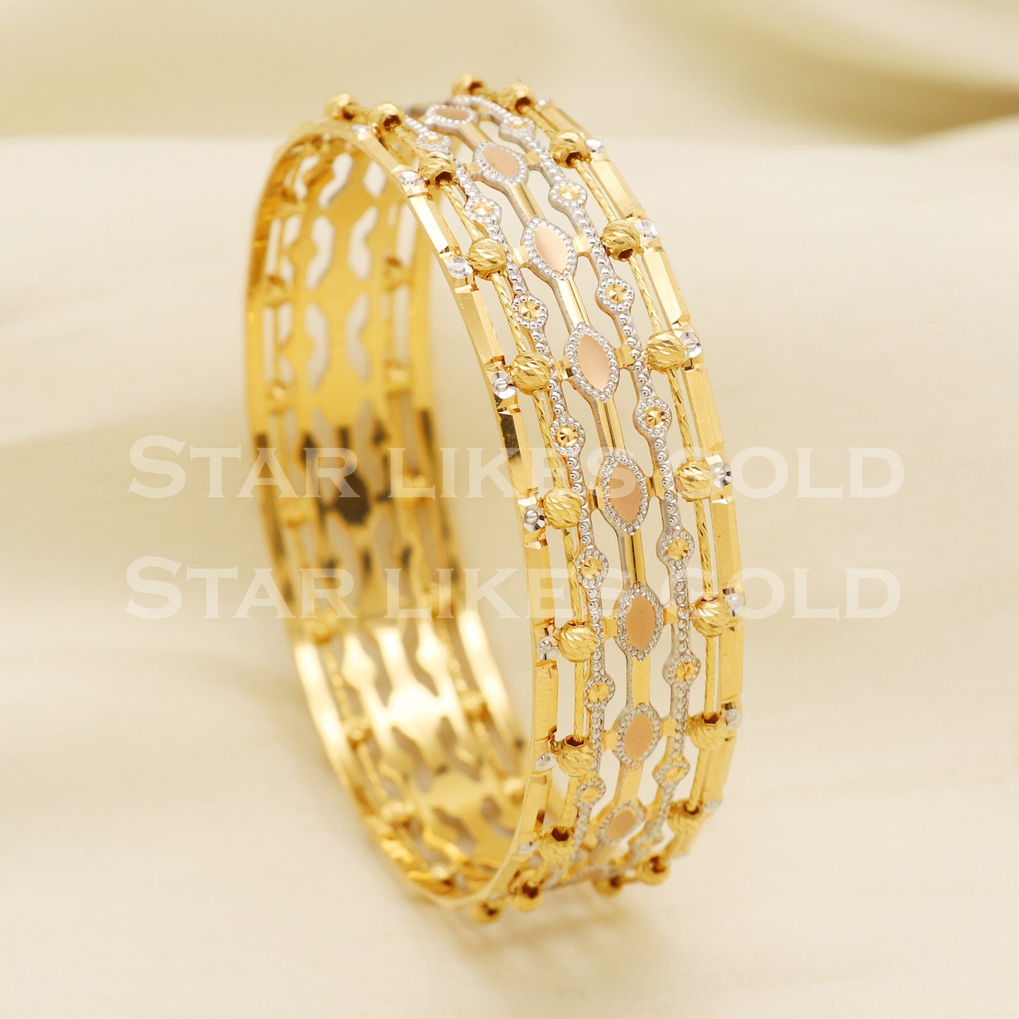 22 karat 22k gold Handmade Bangle Bracelet jewelry, PR1478