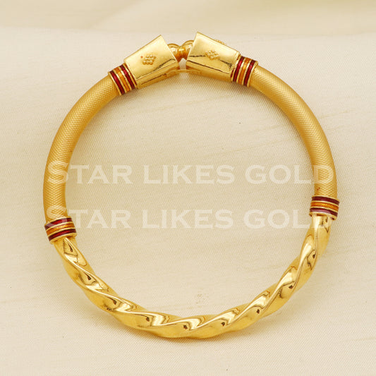 22 karat 22k gold Handmade Bangle Bracelet jewelry, PR1487