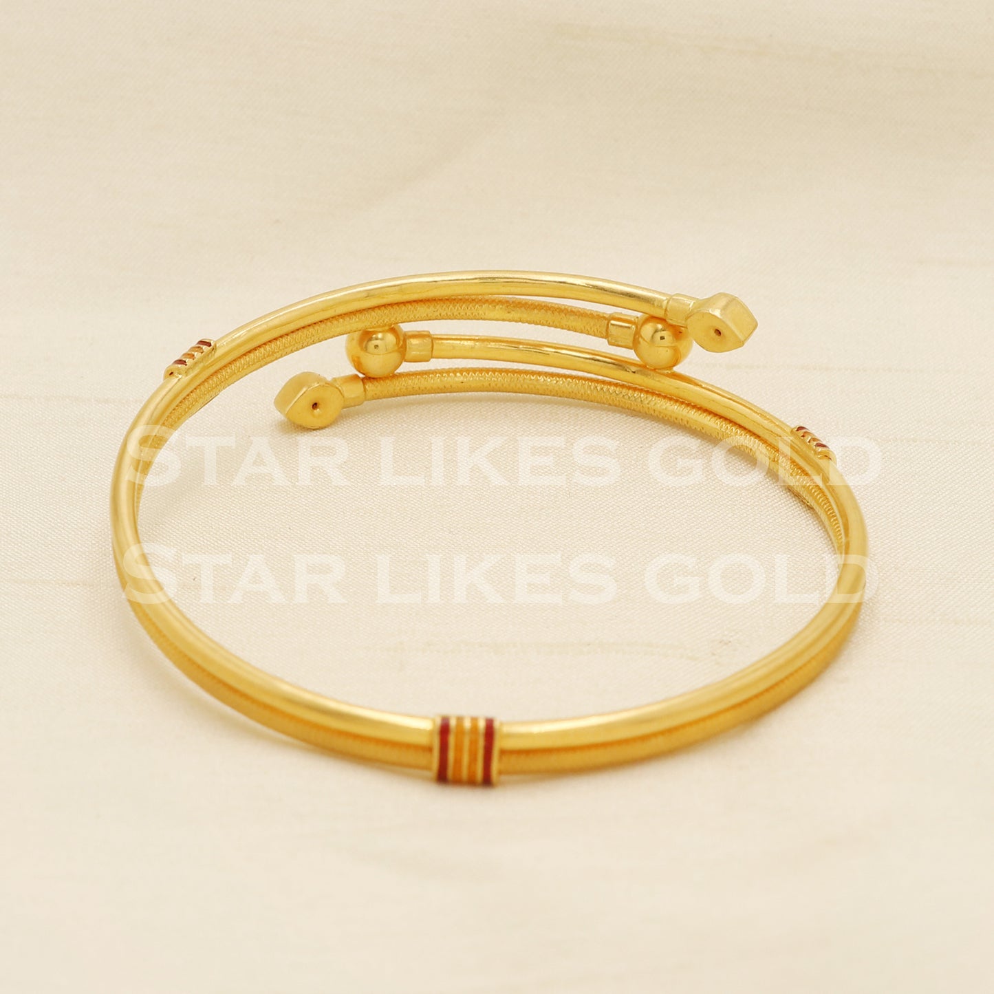 Indian 22 karat 22k gold Handmade Bangle Bracelet jewelry, PR1505