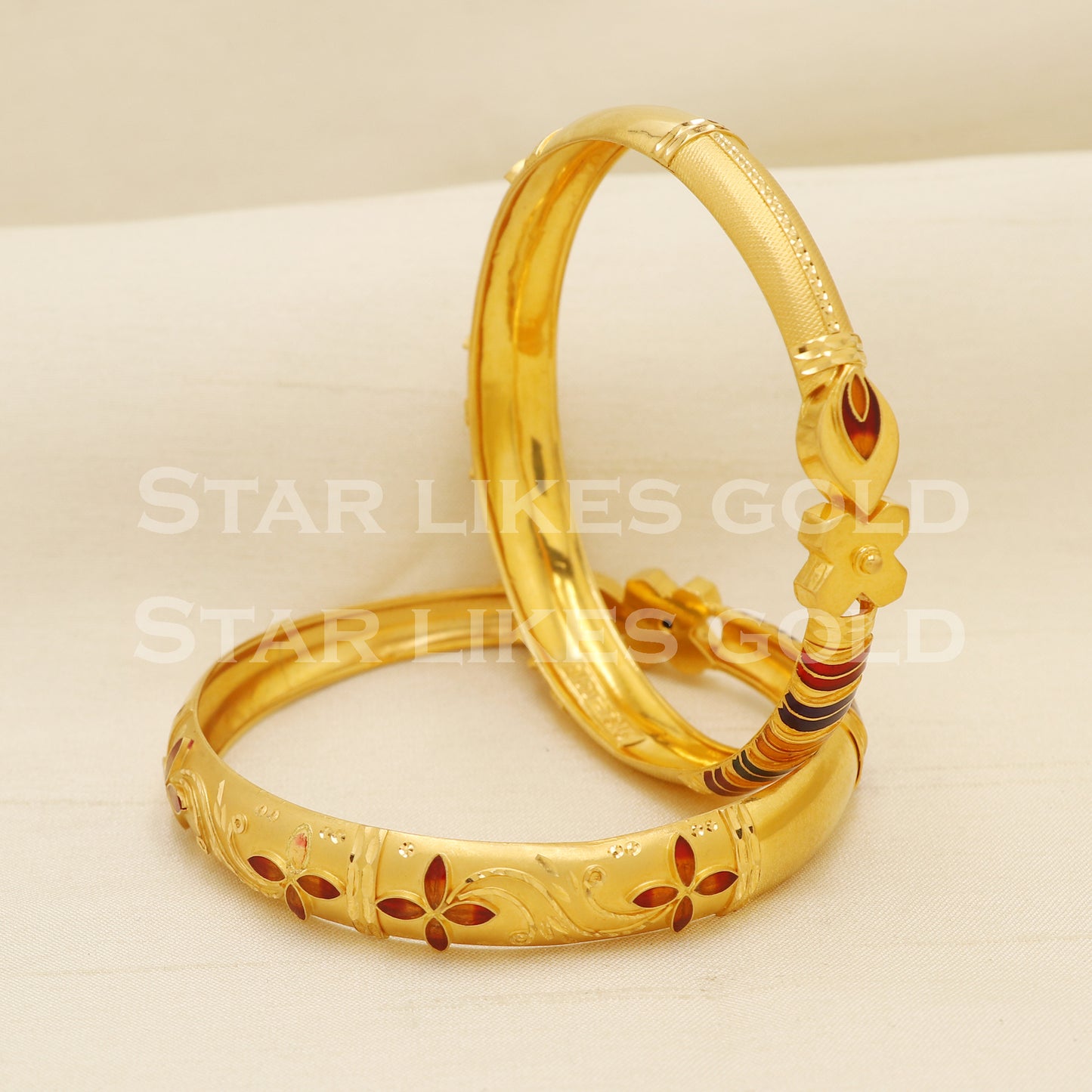 Indian 22 karat 22k gold Handmade Bangle Bracelet jewelry, PR1508