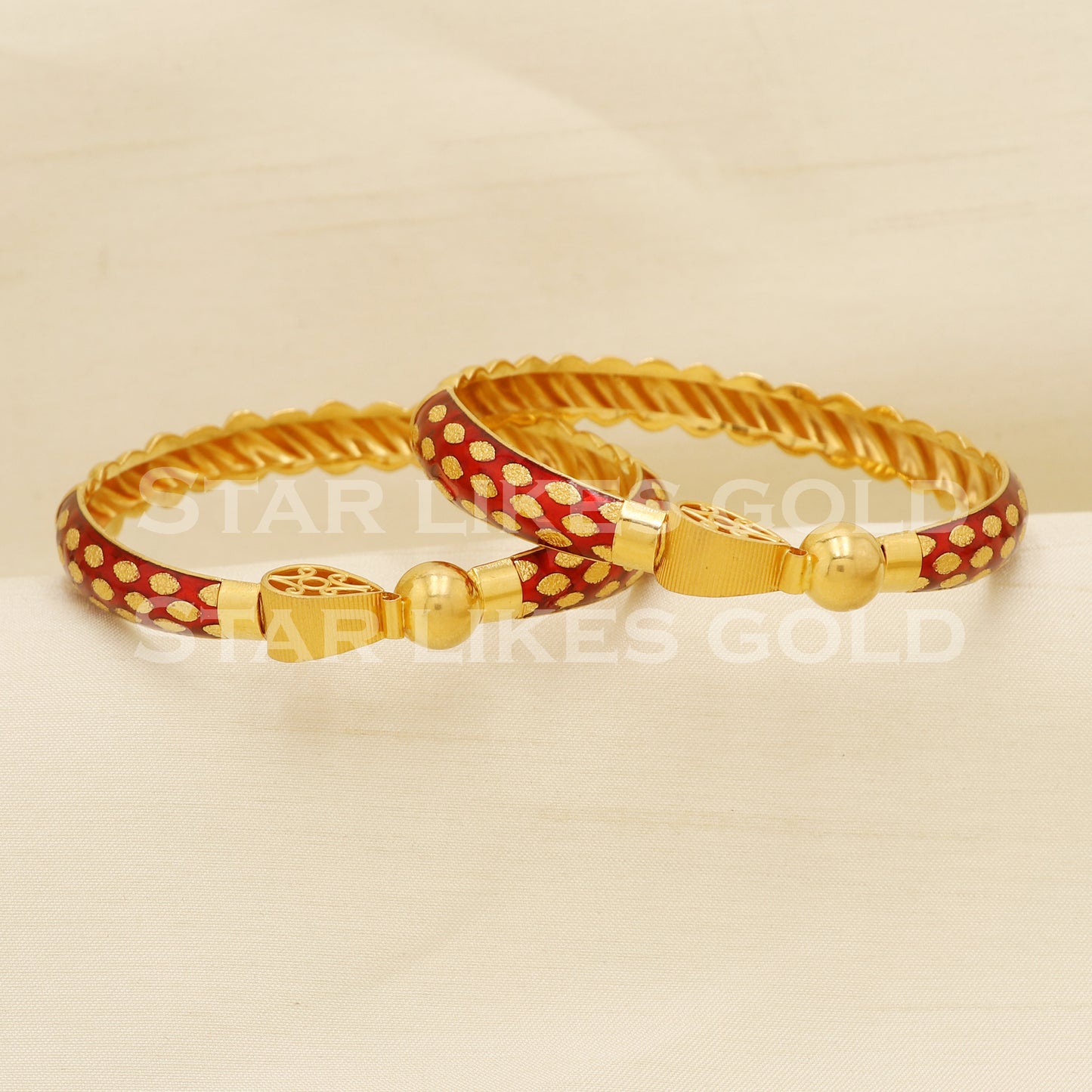 Indian 22 karat 22k gold Handmade Bangle Bracelet jewelry, PR1509