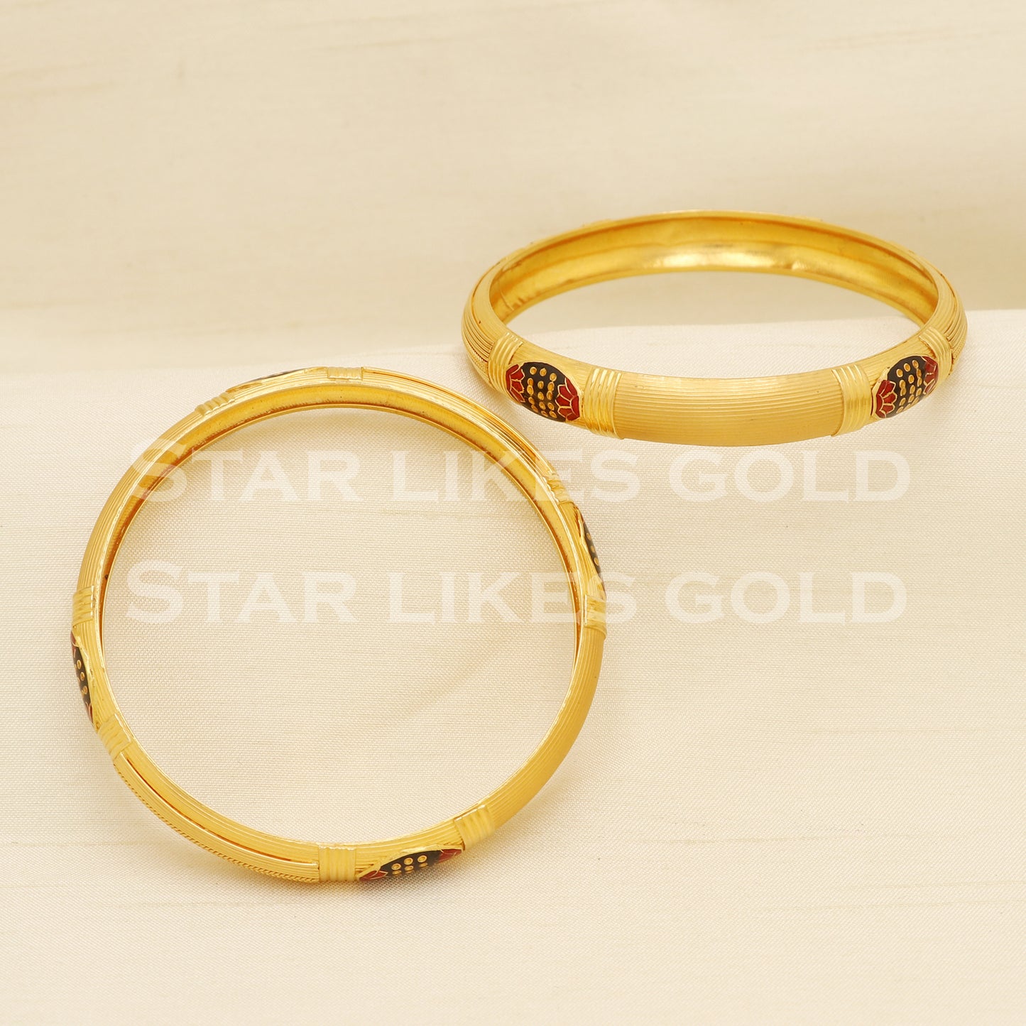 Indian 22 karat 22k gold Handmade Bangle Bracelet jewelry, PR1510