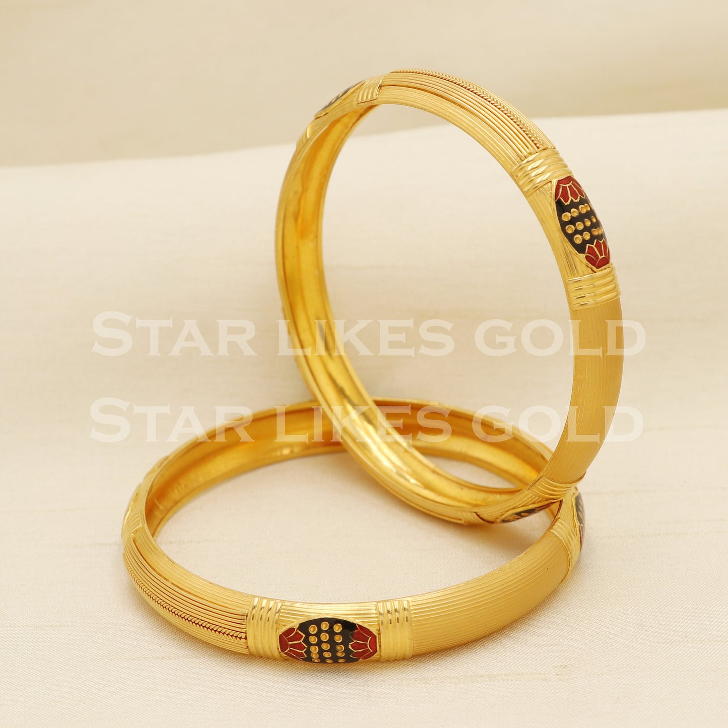 Indian 22 karat 22k gold Handmade Bangle Bracelet jewelry, PR1510