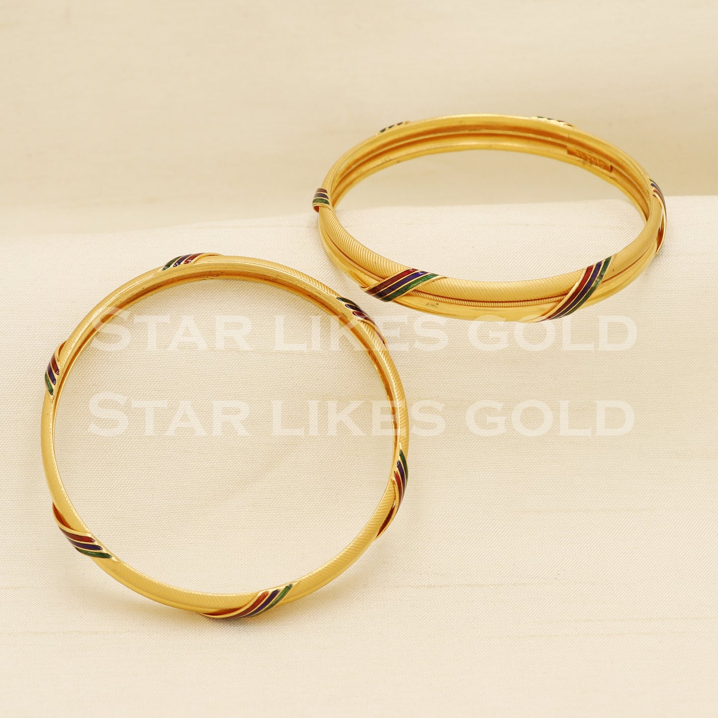 22 karat 22k gold Handmade Bangle Bracelet jewelry, PR1514