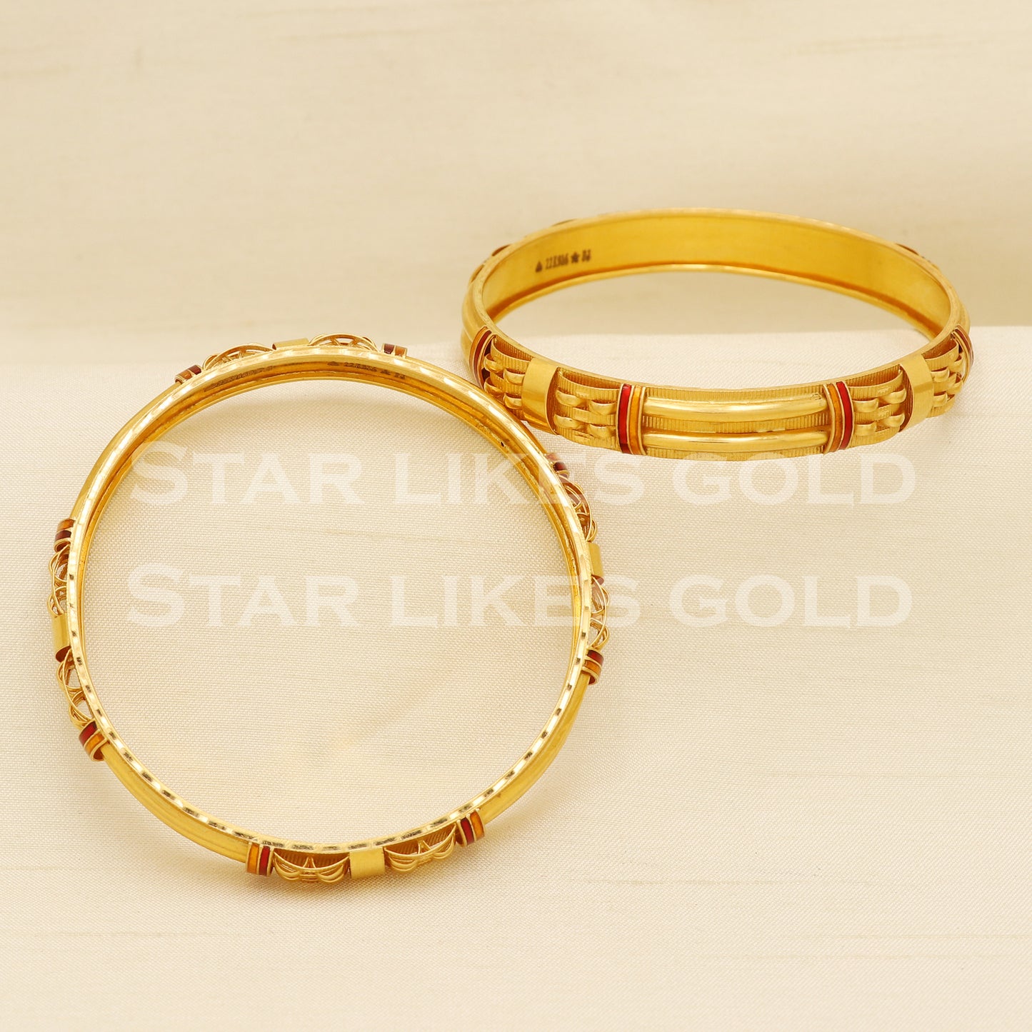 22 karat 22k gold Bangle Bracelet jewelry, PR1518