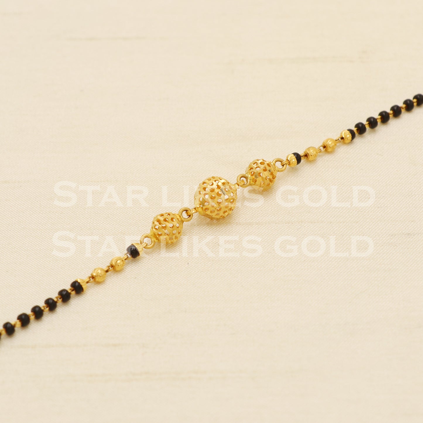 22 karat 22k gold Black Gold Beads Women Bracelet jewelry, PR1526