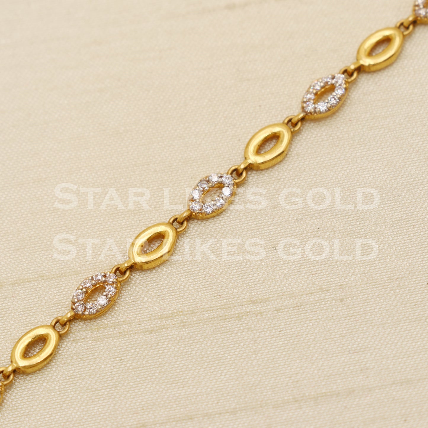 22 karat 22k gold Zircons Women Bracelet jewelry, PR1537