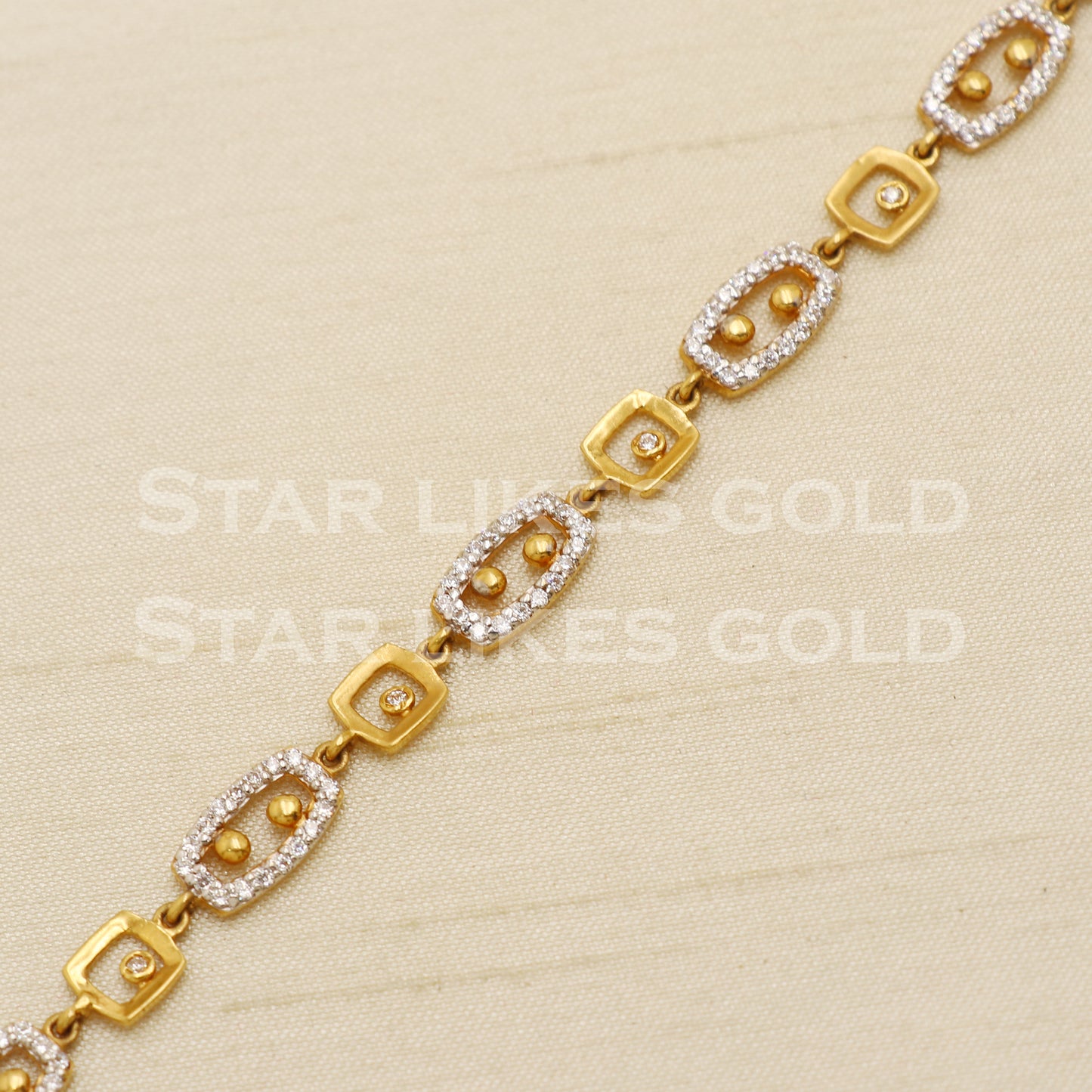 22 karat 22k gold Zircons Women Bracelet jewelry, PR1539